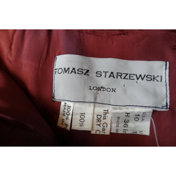 Tomasz Starzewski Layered Ruffle Silk Sheath Dress - Picture 5 of 8